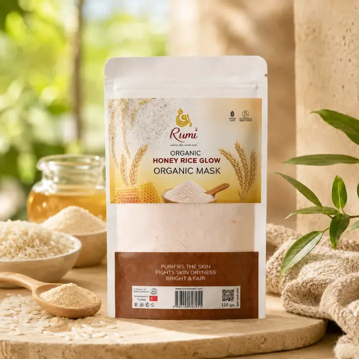 RUMI Honey Rice Glow Organic Mask