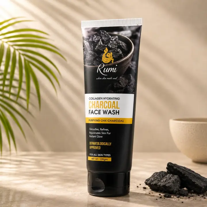 RUMI Charcoal & Collagen Hydrating Face Wash
