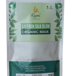 RUMI Saffron Silk Mask