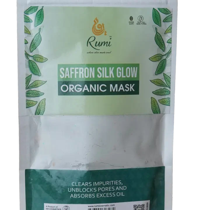 RUMI Saffron Silk Mask
