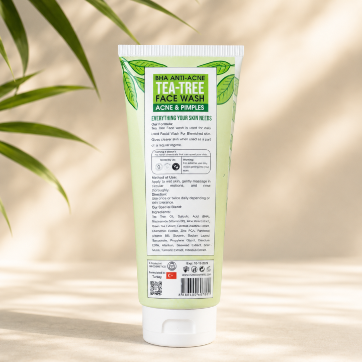 RUMI Tea Tree & BHA Anti Acne Face Wash
